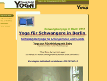 Tablet Screenshot of frauke-stadali-yoga.de